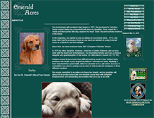 Tablet Screenshot of emeraldsgoldens.com